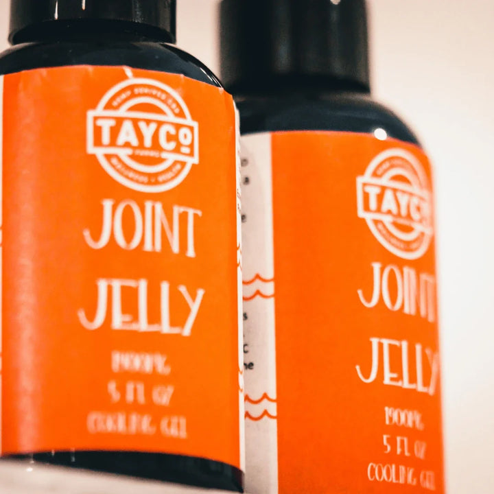 Tayco Farms Joint Jelly topical bottles