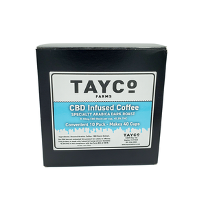 CBD Infuse Coffee - Dark Roast Pouch Box (10 ct)