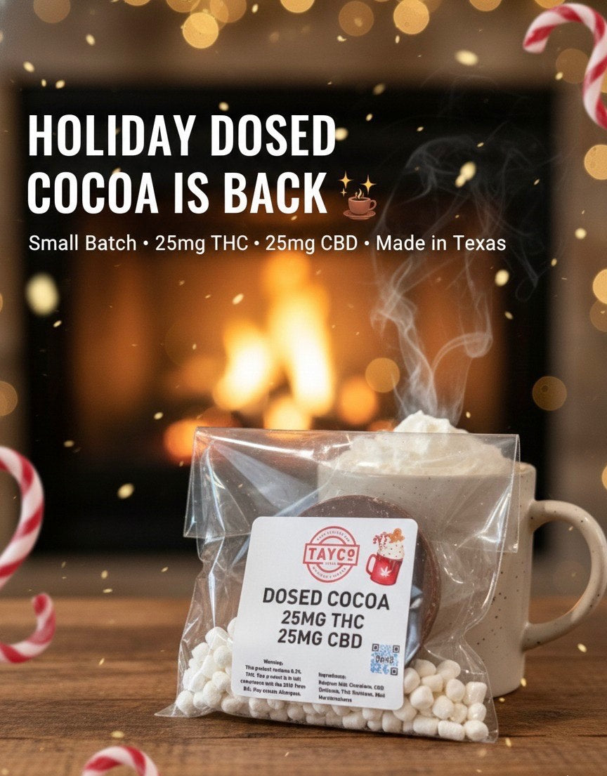 Tayco Farms Dosed Cocoa – 25mg THC • 25mg CBD