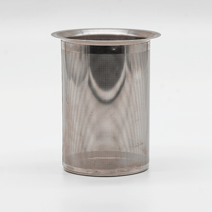CannaFuse metal mesh infusion strainer on white