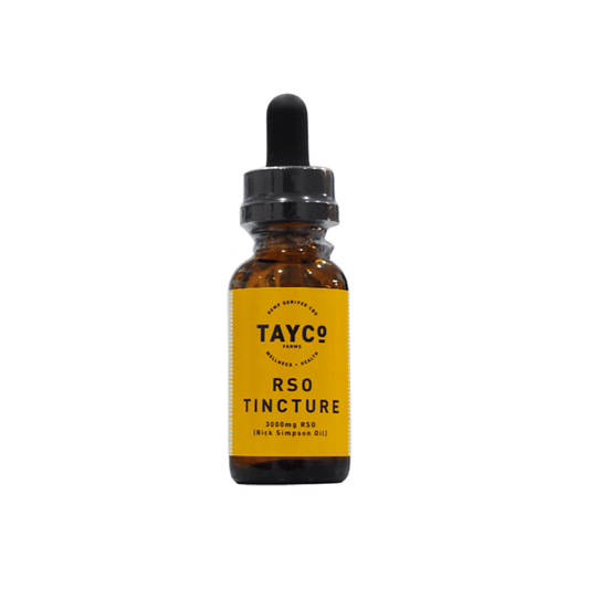 Tayco Farms RSO tincture 3000mg bottle