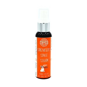 Tayco Farms Spencer's Spot Stop 250mg spray bottle, front label
