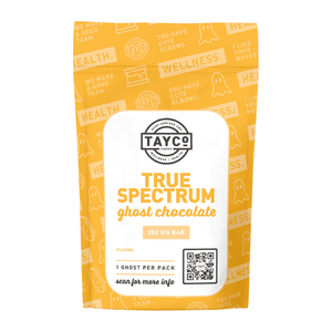 Tayco Farms True Spectrum ghost chocolate pouch, front label